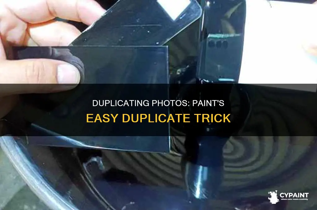 how do i duplicate a photo in paint