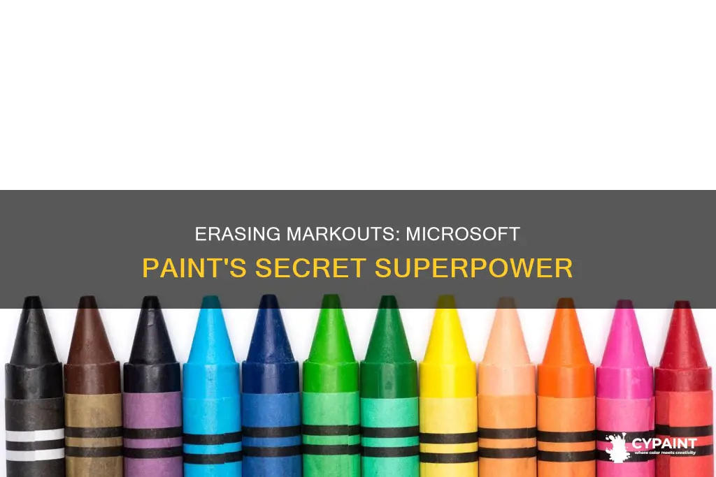 how do i erase mark outs in microsoft paint