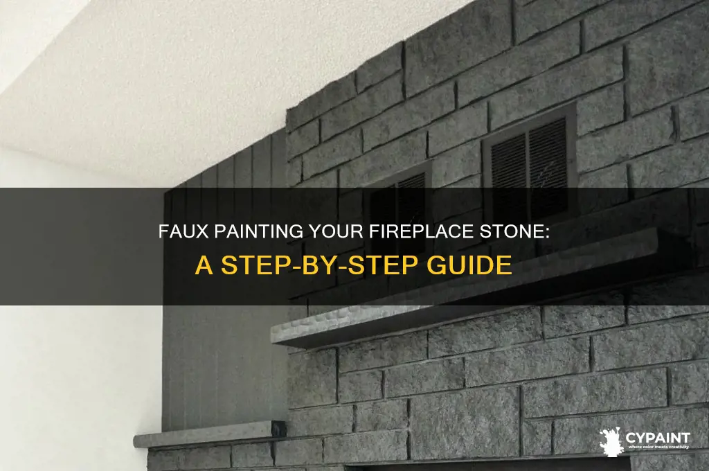how do i faux paint my fireplace stone