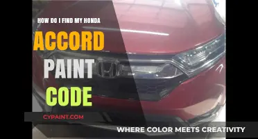 Where is My Honda Accord Paint Code?