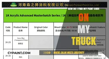 Locate Your Truck's Paint Code: A Quick and Easy Guide