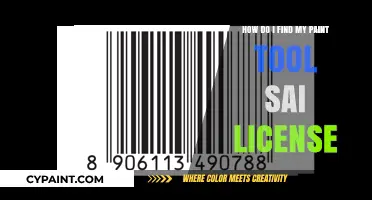 Where is My Paint Tool SAI License?