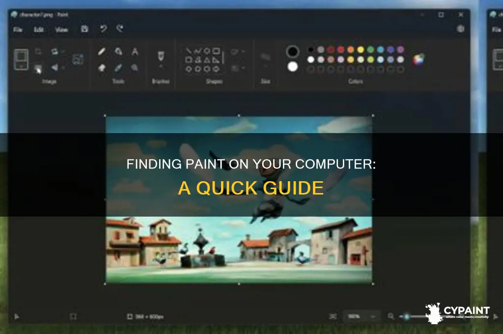 how do i find paint on my computer