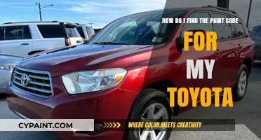 Locate Your Toyota's Paint Code: A Quick and Easy Guide