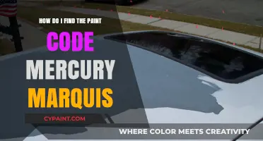 Finding the Right Paint Code for Your Mercury Marquis