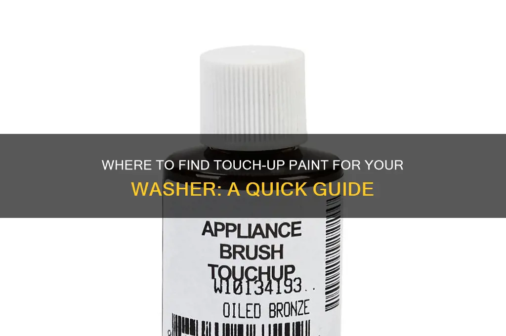 how do i find touch up paint for my washer