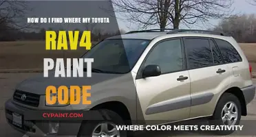 Locate Your Toyota RAV4 Paint Code: A Quick Guide