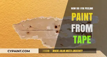 Fixing Peeling Paint: Tape Removal Techniques