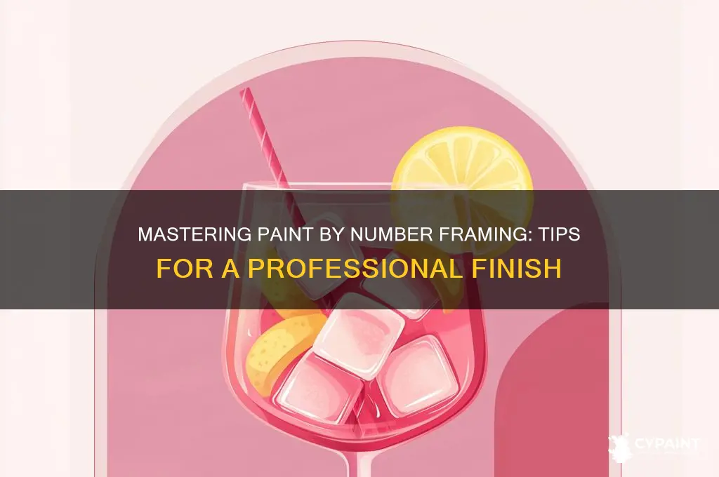 how do i frame my paint by number completed framing