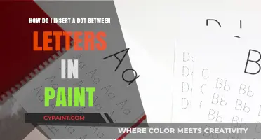 Mastering Paint: Easy Steps to Insert Dots Between Letters