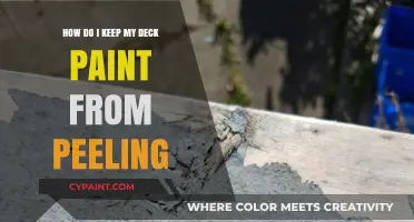 Keep Your Deck Paint from Peeling: Tips and Tricks