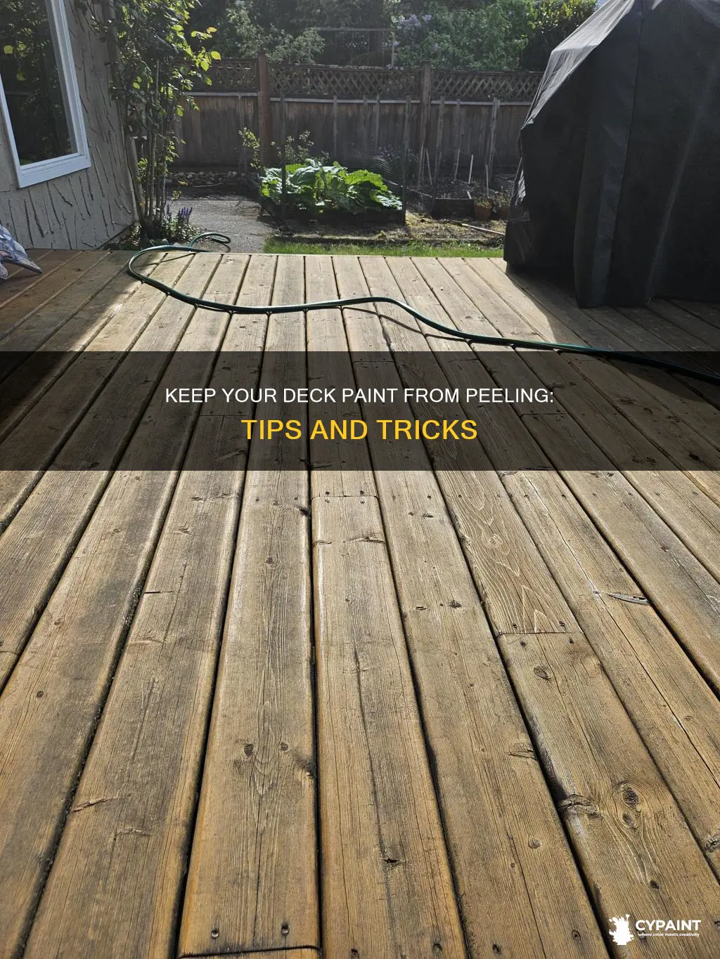 how do i keep my deck paint from peeling