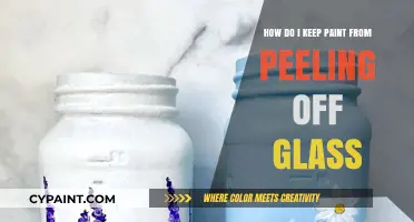 Glass Painting: Preventing Peeling and Flaking