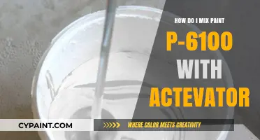 Mixing Paint P-6100: Activator Ratios and Techniques