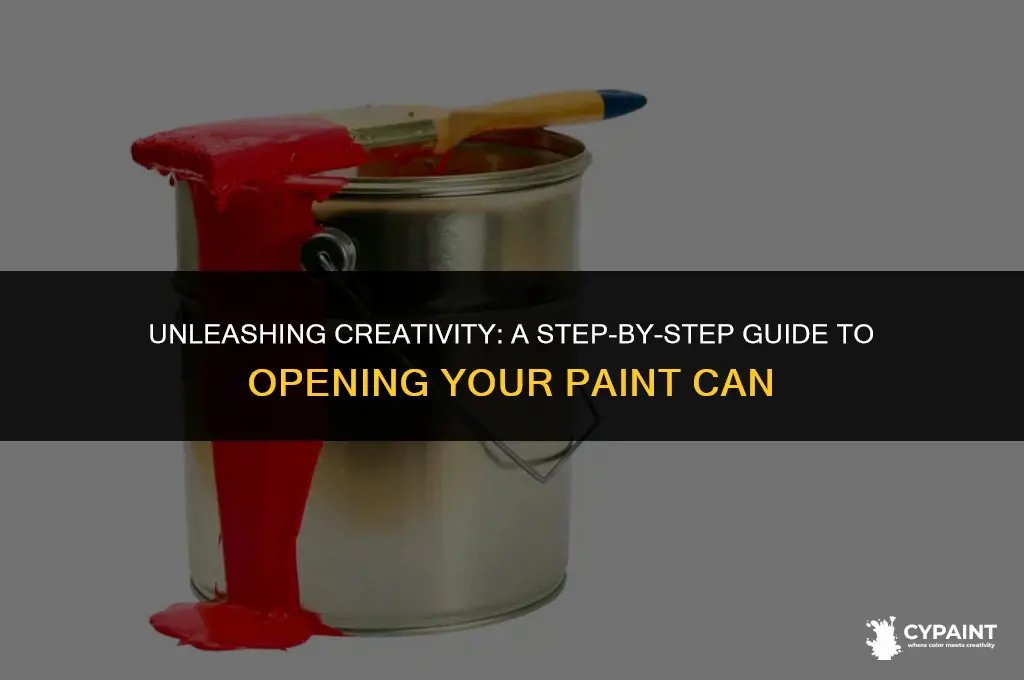 how do i open a can of paint