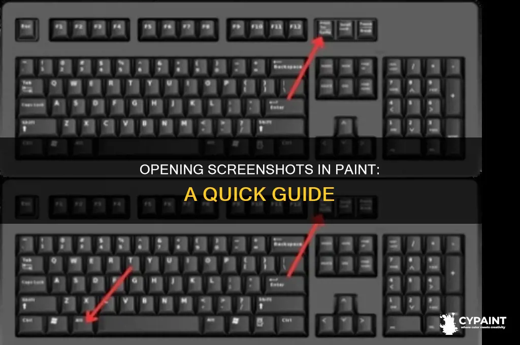 how do i open a screenshot in paint
