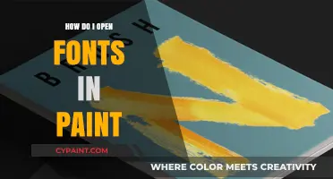 Mastering Paint: A Simple Guide to Opening Fonts in Paint