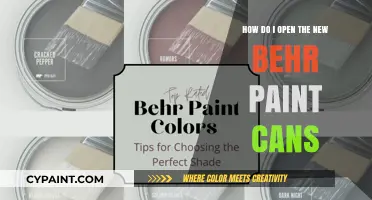 Unlocking Behr Paint: Opening New Cans