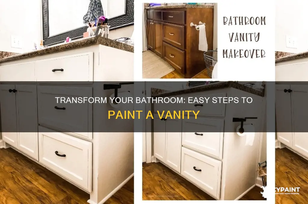 how do i paint a bathroom vanity