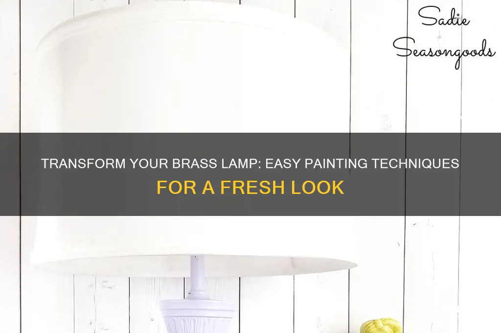 how do i paint a brass lamp