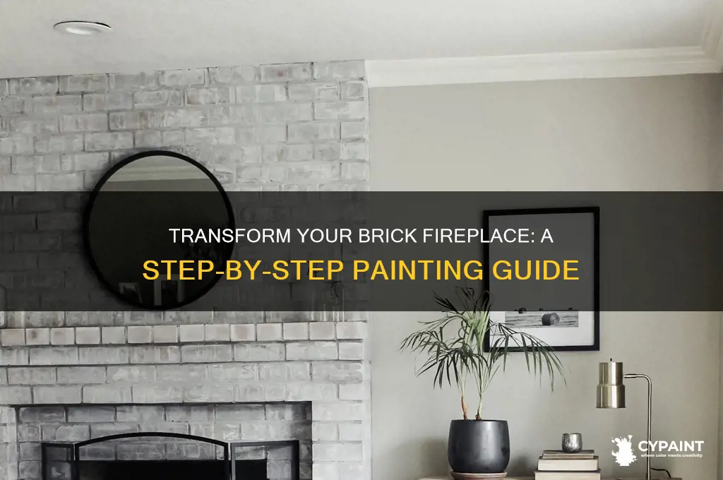 how do i paint a brick fireplace