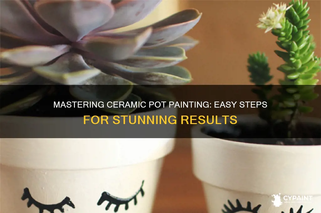 how do i paint a ceramic pot