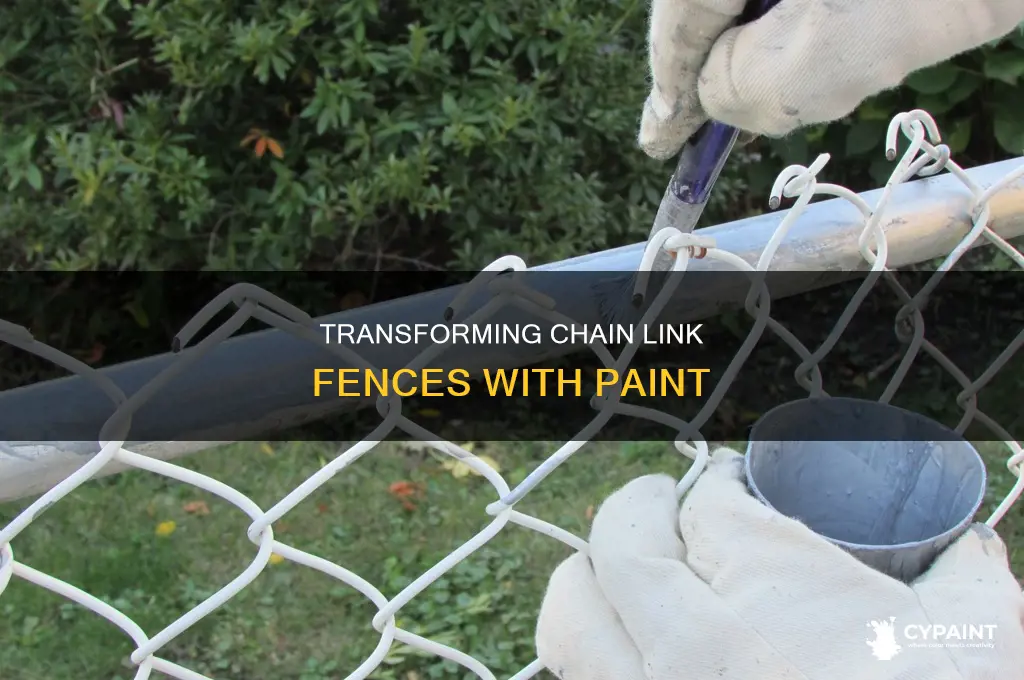 how do i paint a chain link fence