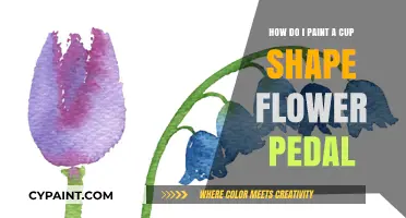 Crafting Cup-Shaped Petals with Paint