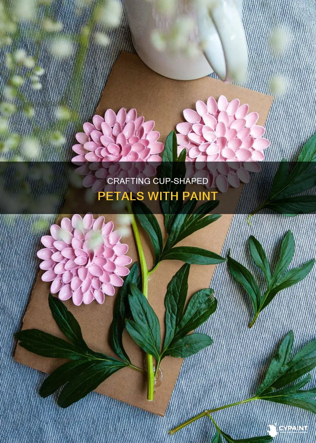 how do i paint a cup shape flower pedal