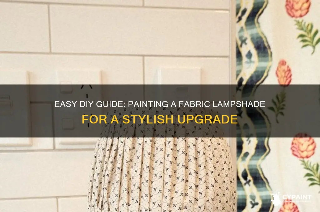 how do i paint a fabric lampshade