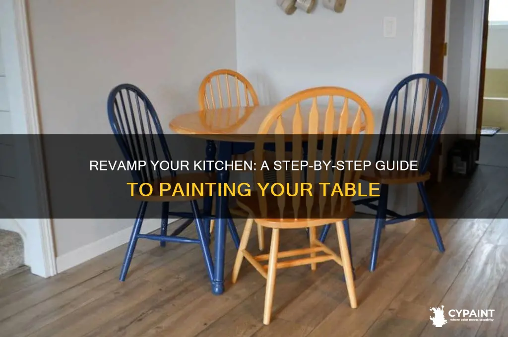 how do i paint a kitchen table