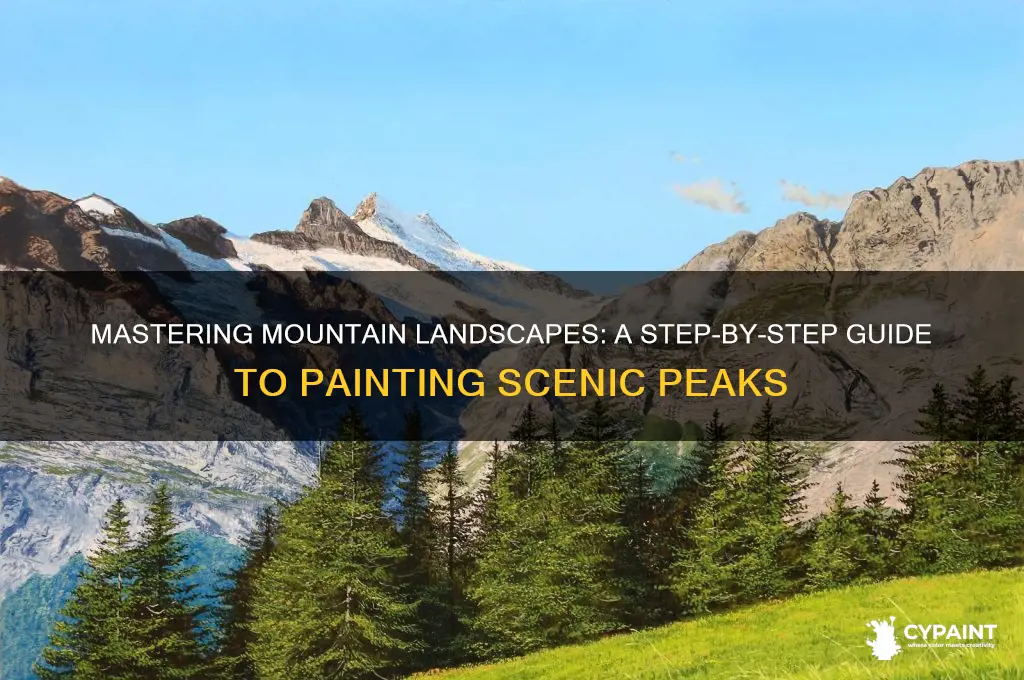 how do i paint a mountain scene