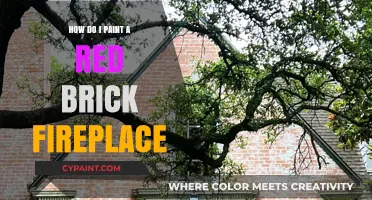 Transforming a Red Brick Fireplace with Paint