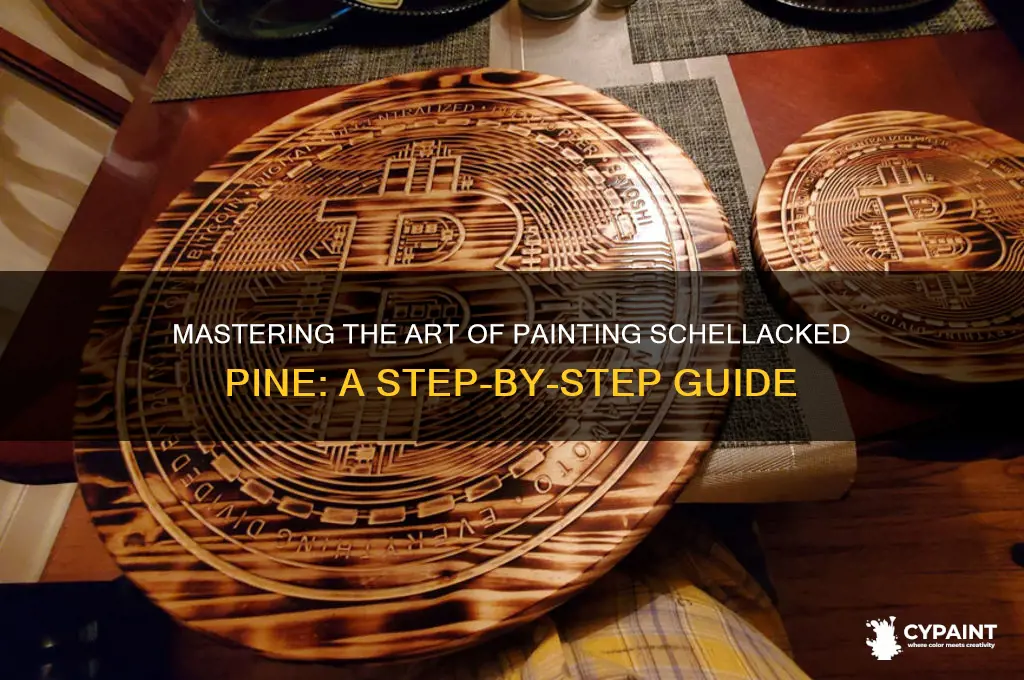 how do i paint a schellacked pine