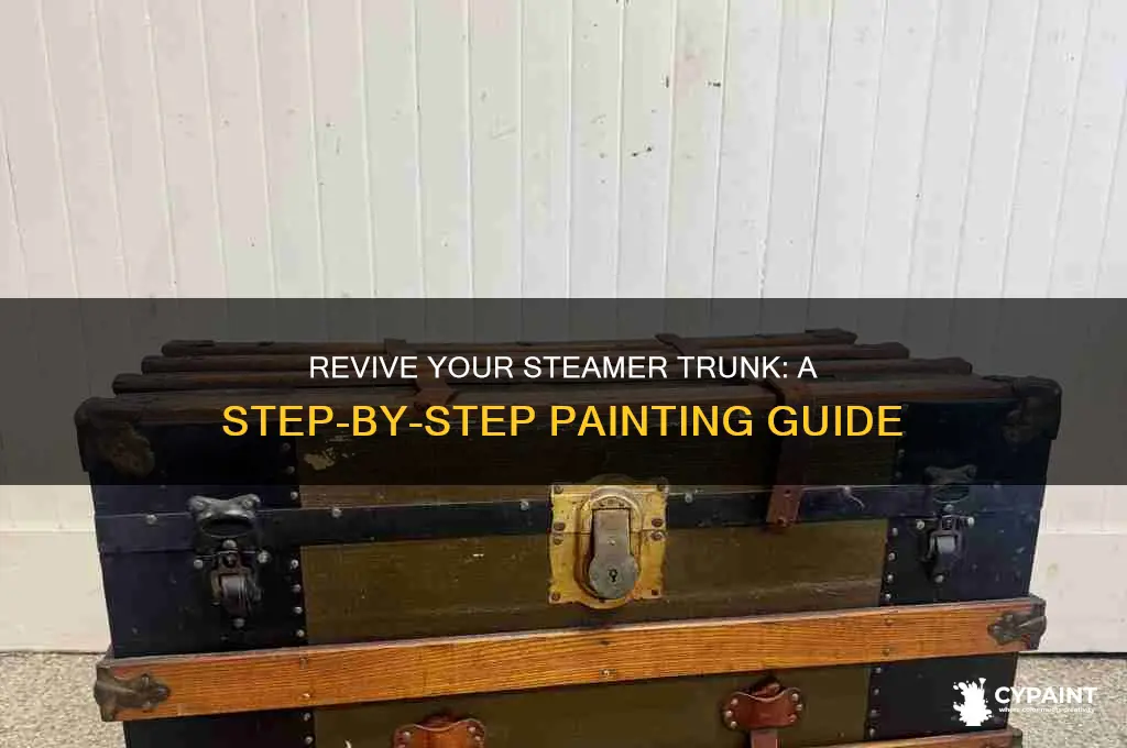 how do i paint a steamer trunk
