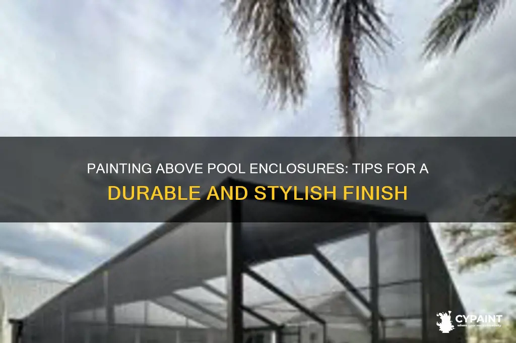 how do i paint above pool enclosures