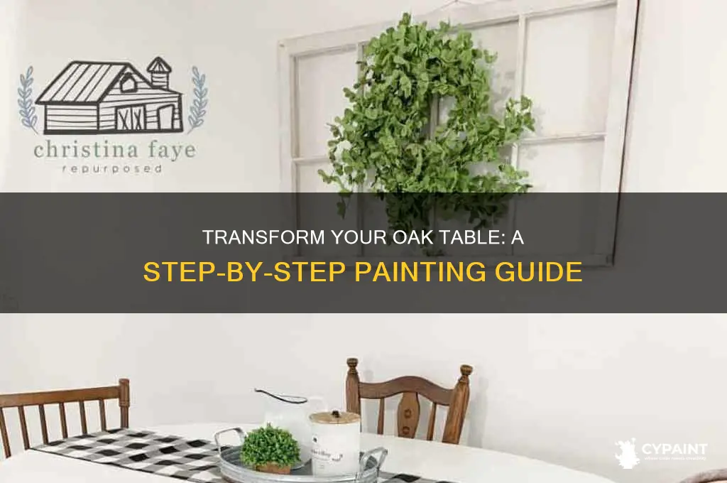 how do i paint an oak table