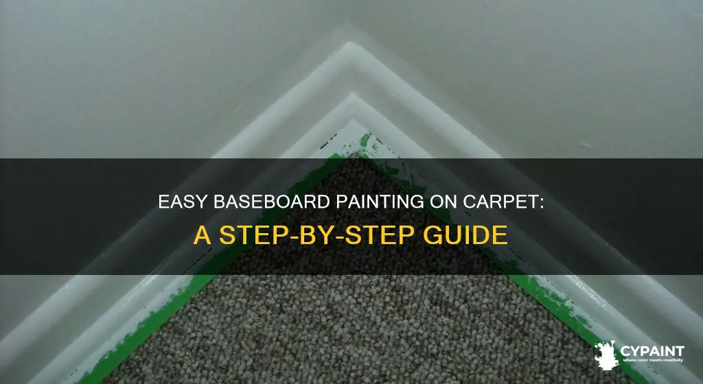 how do i paint baseboards that are on carpet