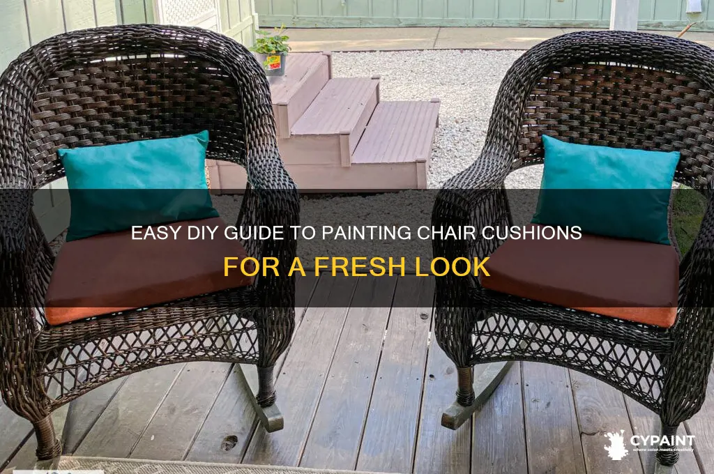 how do i paint chair cushion thanks