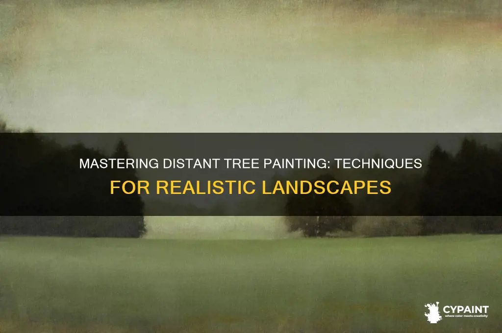 how do i paint far off trees