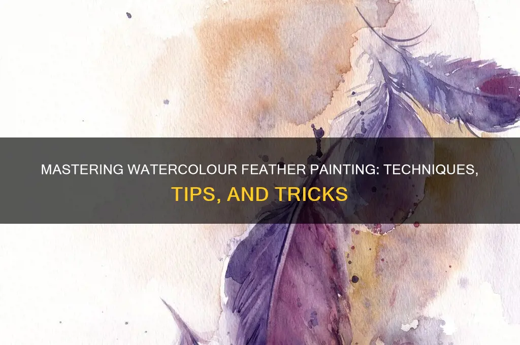 how do i paint feathers in watercolour