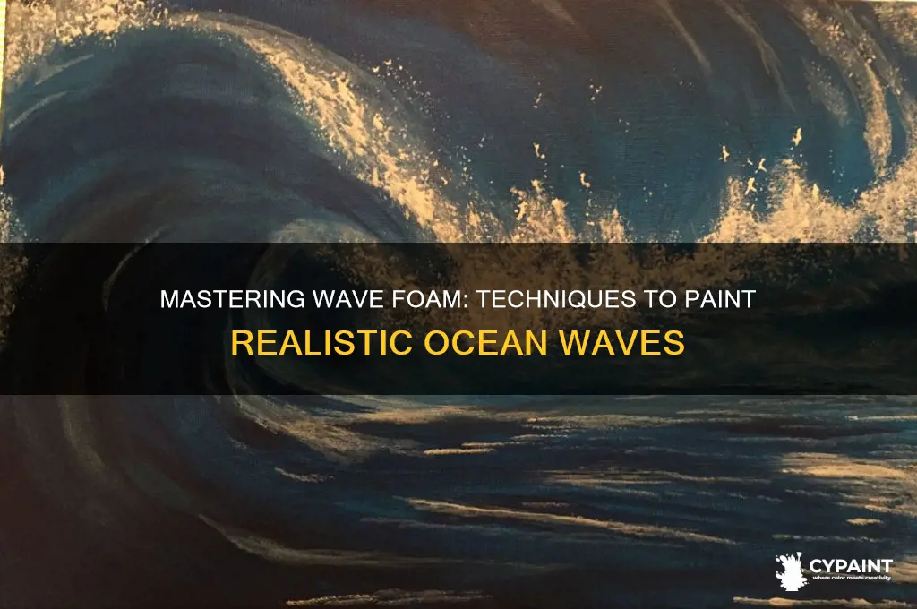 how do i paint foam on waves