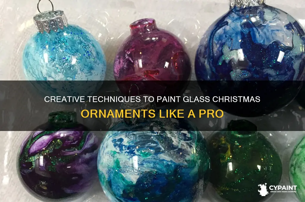 how do i paint glass christmas ornaments