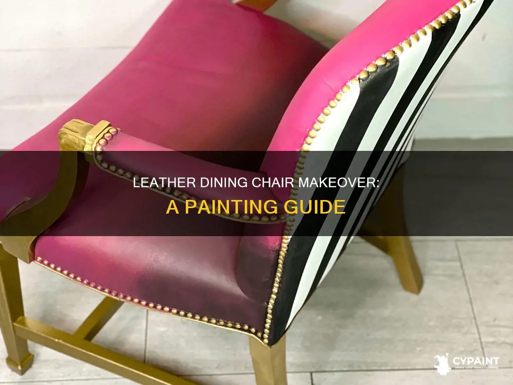 how do i paint leather on my dining chairs