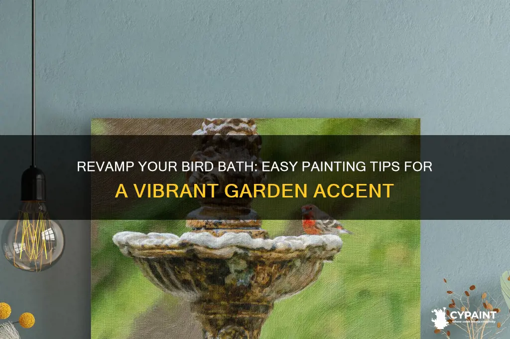 how do i paint my bird bath