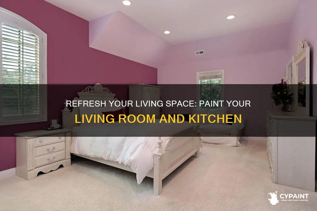 how do i paint my living room and kitchen