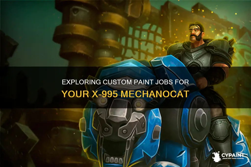 how do i paint my x-995 mechanocat