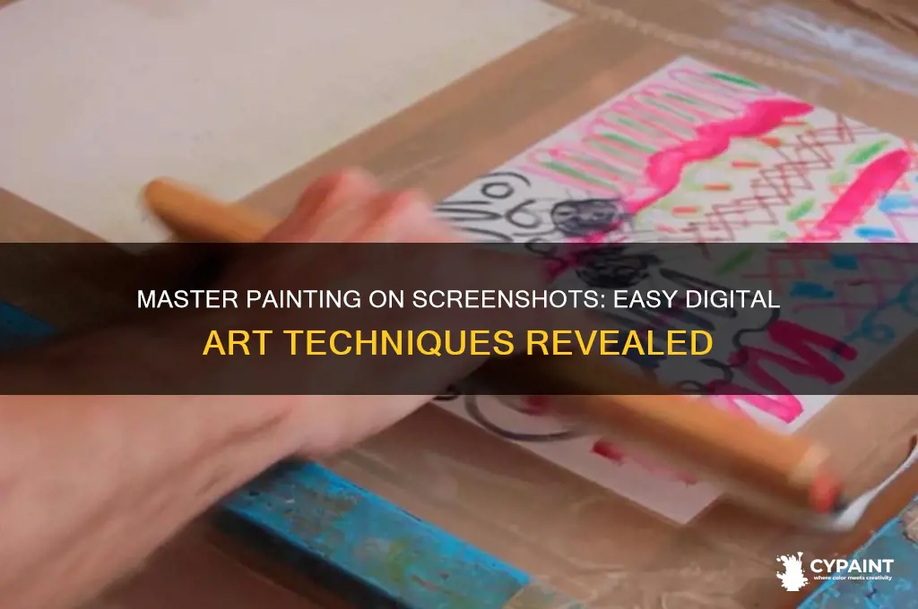 how do i paint on a screenshot