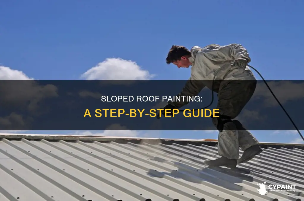 how do i paint on a sloped roof