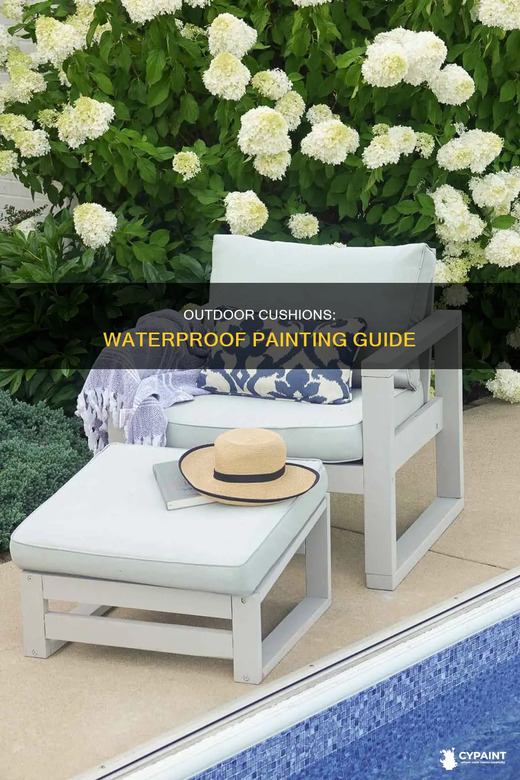 how do i paint outdoor cushions that are waterproof